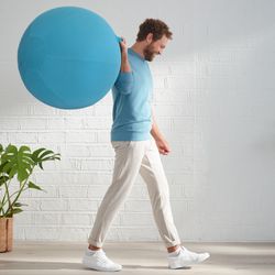 Ergo Cosy Aktiver Sitzball mit 65 cm Durchmesser, blau
