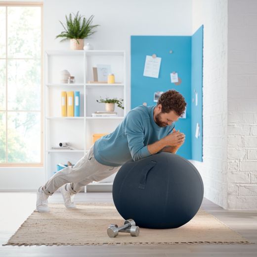 Ergo Cosy 65 cm di diametro Sfera con sedile attivo, grigio