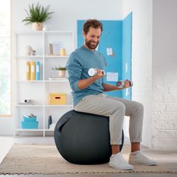 Ergo Cosy 65 cm di diametro Sfera con sedile attivo, grigio