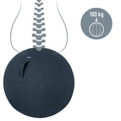 Ergo Cosy 65 cm di diametro Sfera con sedile attivo, grigio