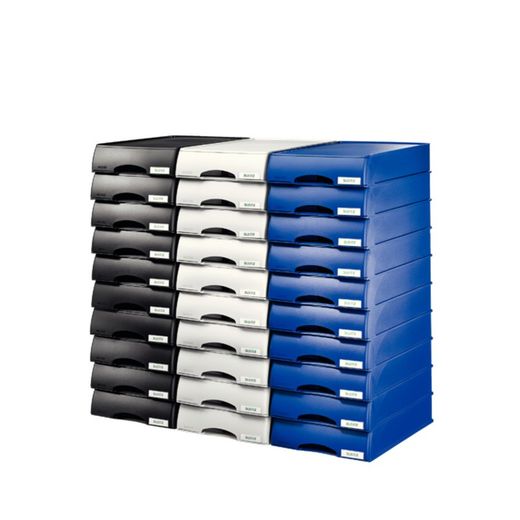 Vassoio-cassetto Leitz Plus. Formato A4, blu
