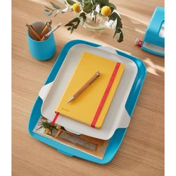 Plateau de bureau avec organiseur Cosy, bleu