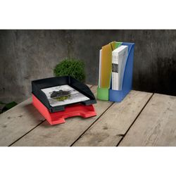 Leitz Bac de recyclage, Format vertical, A4, rouge