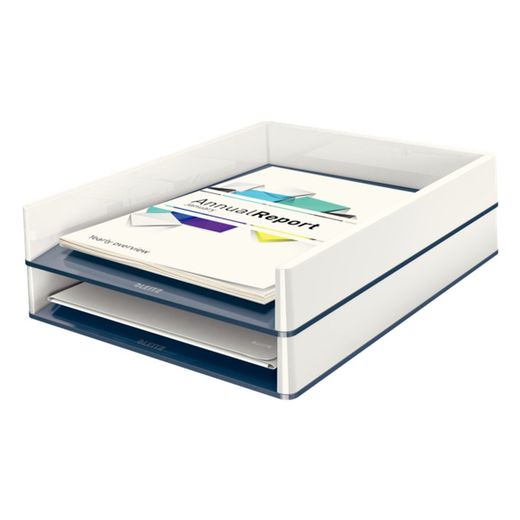 Leitz WOW DUAL tray, white/grey
