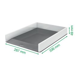 Vassoio Leitz WOW DUAL, rosso/bianco