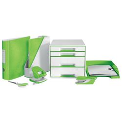 Leitz WOW tray. Portrait format, A4, green