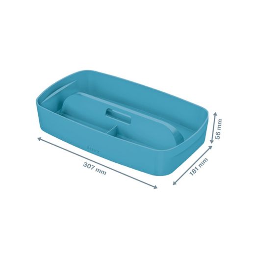 Leitz MyBox Cozy Small Organizer Tray with Handle, Blue