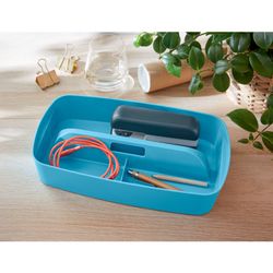 Leitz MyBox Cozy Small Organizer Tray with Handle, Blue