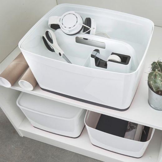 Leitz MyBox WOW Small Organizer Tray with Handle, White