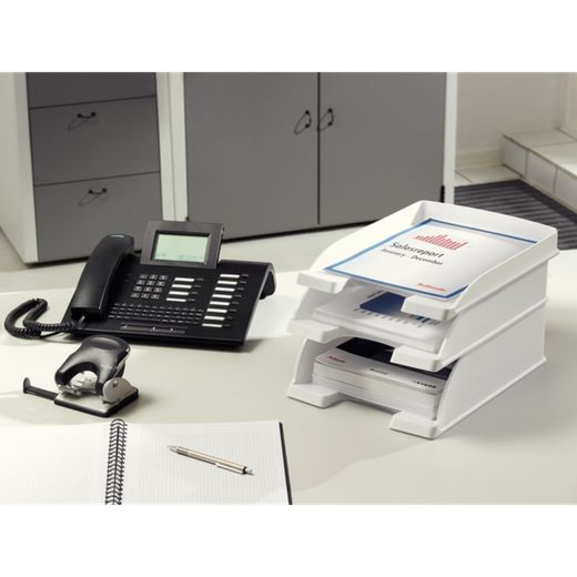 Vassoi Leitz Plus JUMBO. Formato verticale di grande capacità, rosso