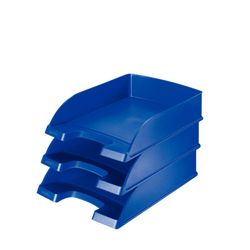Leitz Plus STANDARD trays. Opaque. vertical format, blue
