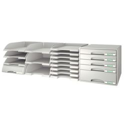 Bandejas Leitz Plus STANDARD. Opacas. Formato vertical, gris