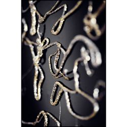 Blister pack of 16 Oval glitter sticks for low temperature gun, assorted (gold, silver)