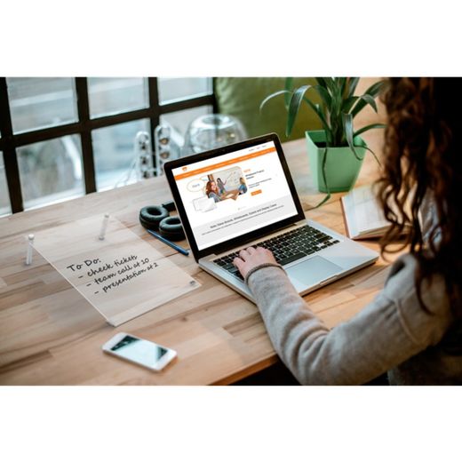 Nobo A4 schräger Acryl-Schreibblock, transparent