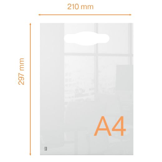 Nobo A4 Acryl-Notizblock, transparent mit Handloch