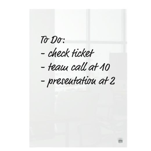 NOBO A4 Schreibtisch-Notizblock aus Acryl, transparent