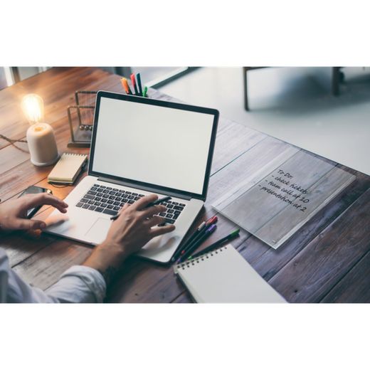 NOBO A4 Schreibtisch-Notizblock aus Acryl, transparent