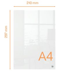 NOBO A4 Schreibtisch-Notizblock aus Acryl, transparent