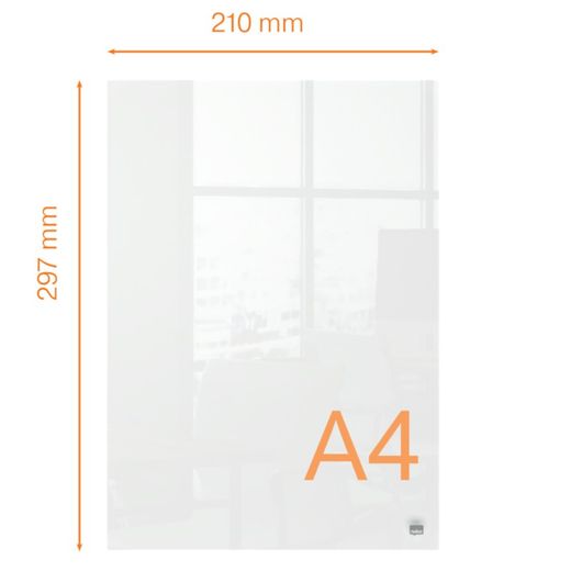 NOBO A4 Schreibtisch-Notizblock aus Acryl, transparent