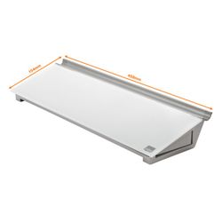 NOBO Crystal Schreibtisch-Notizblock, weiß