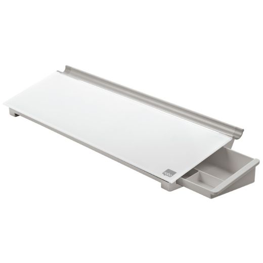 NOBO Crystal Schreibtisch-Notizblock, weiß