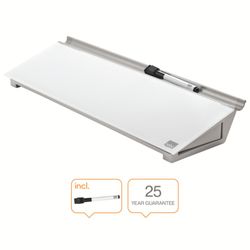 NOBO Crystal Schreibtisch-Notizblock, weiß