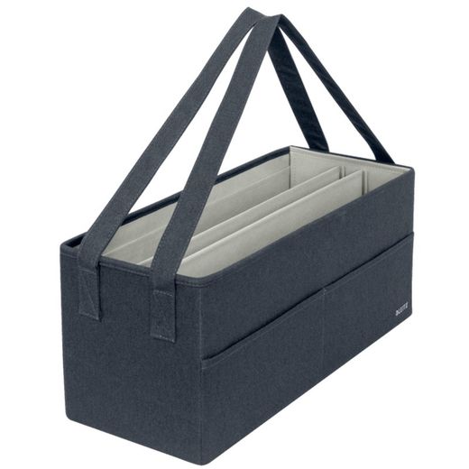 Sac de travail en tissu pour bureau partagé, gris