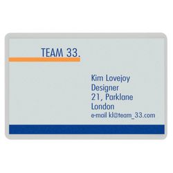 Sacchetti di laminazione Leitz Carta di credito. 54x86mm. (Scatola 100) 125 micron