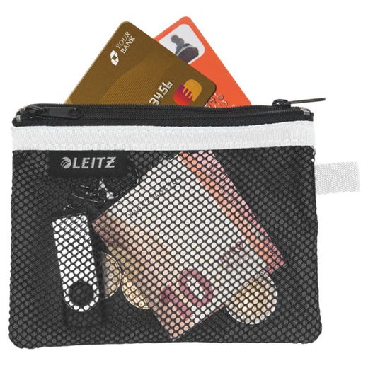 Torba nylonowa 2 działy WOW czarna (14 x 10,5 cm) S