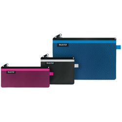 Borsa in nylon 2 reparti WOW nero (21 x 8,5 cm) M