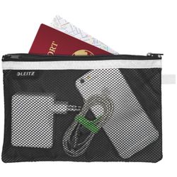 Borsa in nylon 2 reparti WOW nero (23 x 15 cm) L