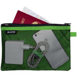 Borsa in nylon 2 reparti WOW verde (23 x 15 cm) L