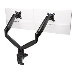 Brazo doble de monitor SmartFit® ajustable en altura con un toque