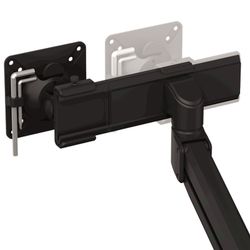 Kompakter Dual Stem™ Monitorarm Schwarz