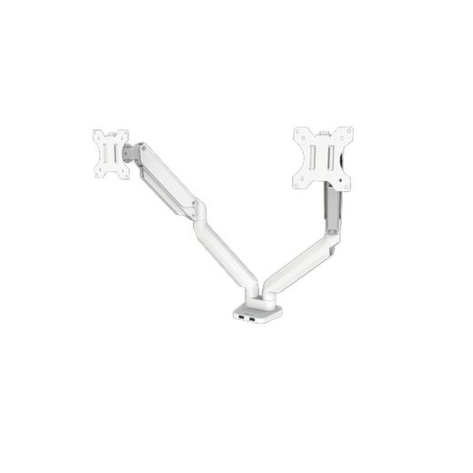 Braccio per doppio monitor Platinum Series™ bianco