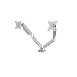 Platinum Series™ Dual-Monitorarm Silber