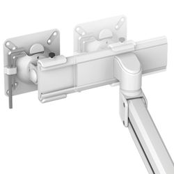 Dual Stem™ Monitorarm Weiß