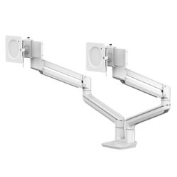 Dual Stem™ Monitorarm Weiß