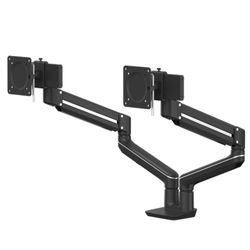 Dual Stem™ Monitorarm Schwarz