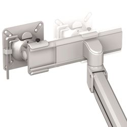 Dual Stem™ Monitorarm Silber
