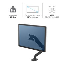 Platinum Series™ Einzelner Monitorarm, Weiß