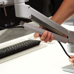 Tallo Modular™ 1FM Monitorarm Silber