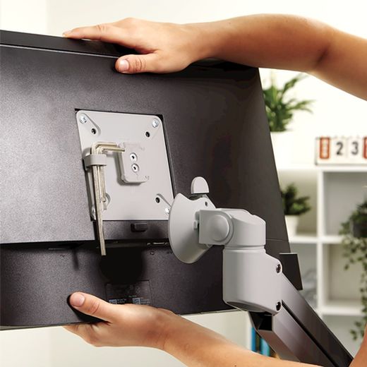 Braccio per monitor argento Tallo Modular™ 4FFS