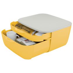 Leitz Cozy 2-Drawer Cabinet, Yellow