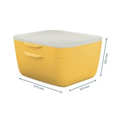 Leitz Cozy 2-Drawer Cabinet, Yellow