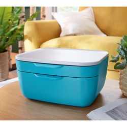 Leitz Cozy 2-Drawer Cabinet, Blue