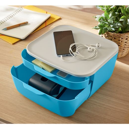 Leitz Cozy 2-Drawer Cabinet, Blue
