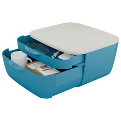 Leitz Cozy 2-Drawer Cabinet, Blue