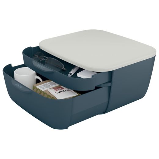 Leitz Cozy 2-Drawer Cabinet, Gray