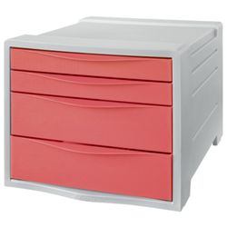 Buc de cajones 4 (2 grandes y 2 pequeños) Colour'Breeze, coral